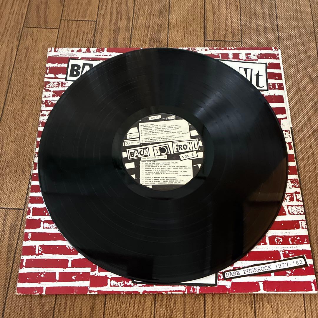 Back to Front Vol. 6 Vinyl Record Rare Punk Rock 1977-82 Used | Japansoundstore