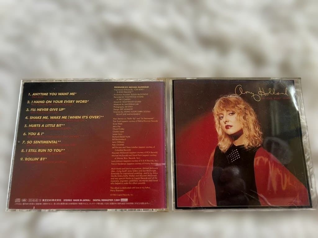 Amy Holland On Your Every Word CD Japan Press with OBI Limited Edition 2001