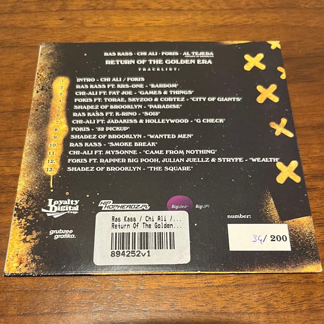 Various - Return Of The Golden Era CD Limited Edition #34/200 Hip Hop Rare