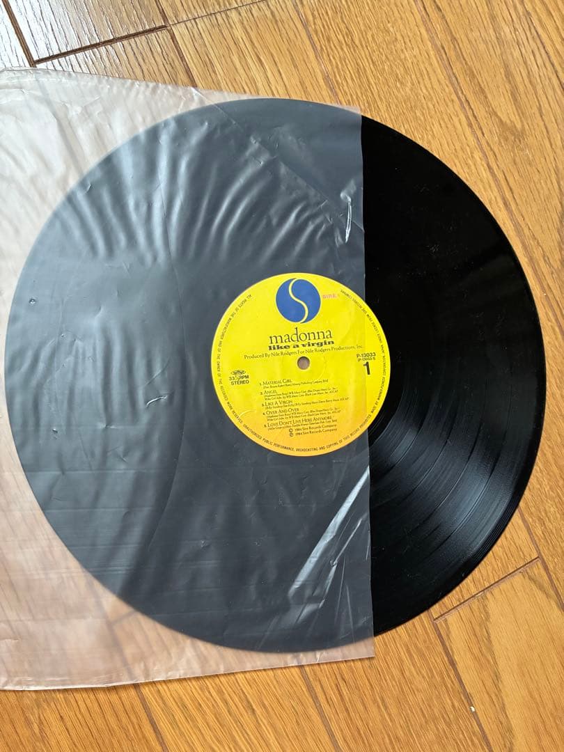 Madonna Like a Virgin LP Vinyl Record Japan Pressing with Obi Strip