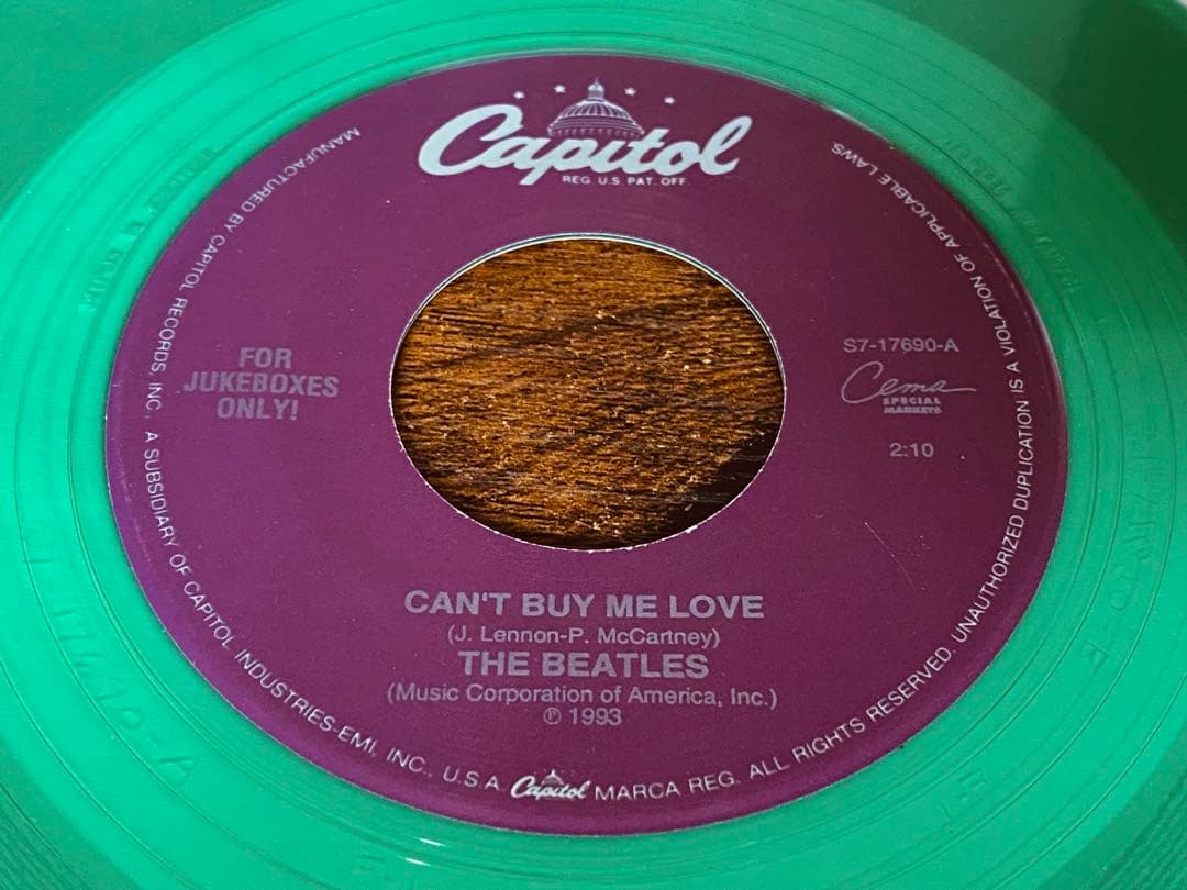 The Beatles Can't Buy Me Love Green Vinyl 7" Single CEMA Jukebox 1993 USA