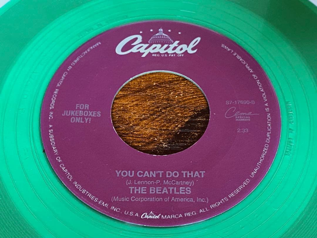 The Beatles Can't Buy Me Love Green Vinyl 7" Single CEMA Jukebox 1993 USA