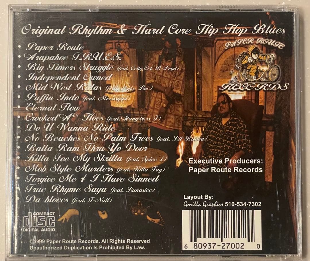 Arapahoe T.R.U.E.S. Original Rhythm & Hard Core Hip Hop Blues CD 1999 G-Rap