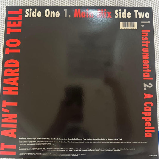 NAS It Ain't Hard To Tell Original US 12" Vinyl Hip Hop Classic Large Professor