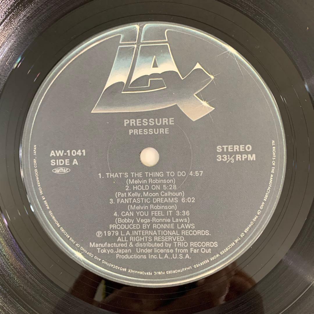 Pressure - Pressure LP 1979 Japan Jazz Fusion Vinyl Ronnie Laws Produced