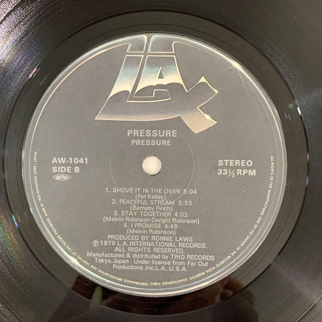 Pressure - Pressure LP 1979 Japan Jazz Fusion Vinyl Ronnie Laws Produced