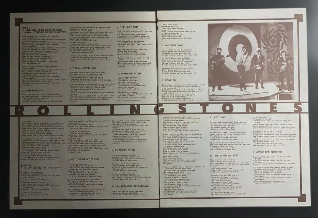 The Rolling Stones Big Hits (High Tide And Green Grass) Vinyl LP 1976 Japan
