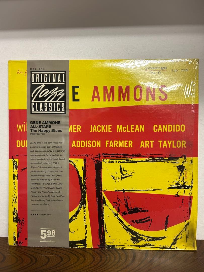 Gene Ammons - The Happy Blues LP Original Jazz Classics OJC-013 Prestige Vinyl