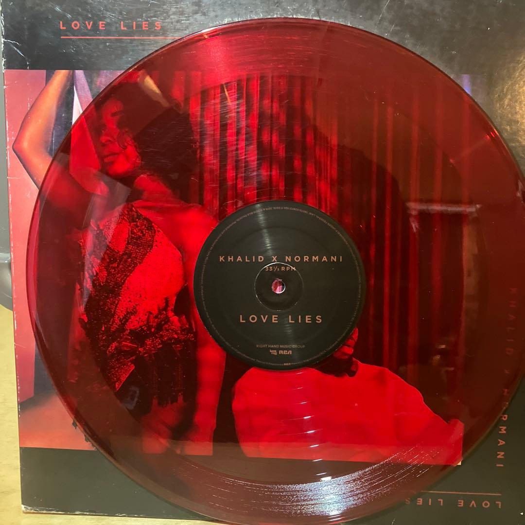 Khalid x Normani - Love Lies 12-inch Vinyl Single Transparent Red Color Rare