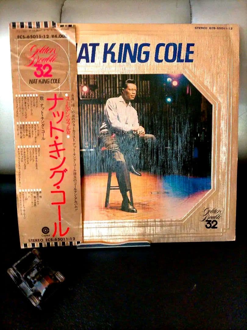 Nat King Cole - Golden Double 32 - Japan 2LP Gatefold w/ Obi Rare Compilation