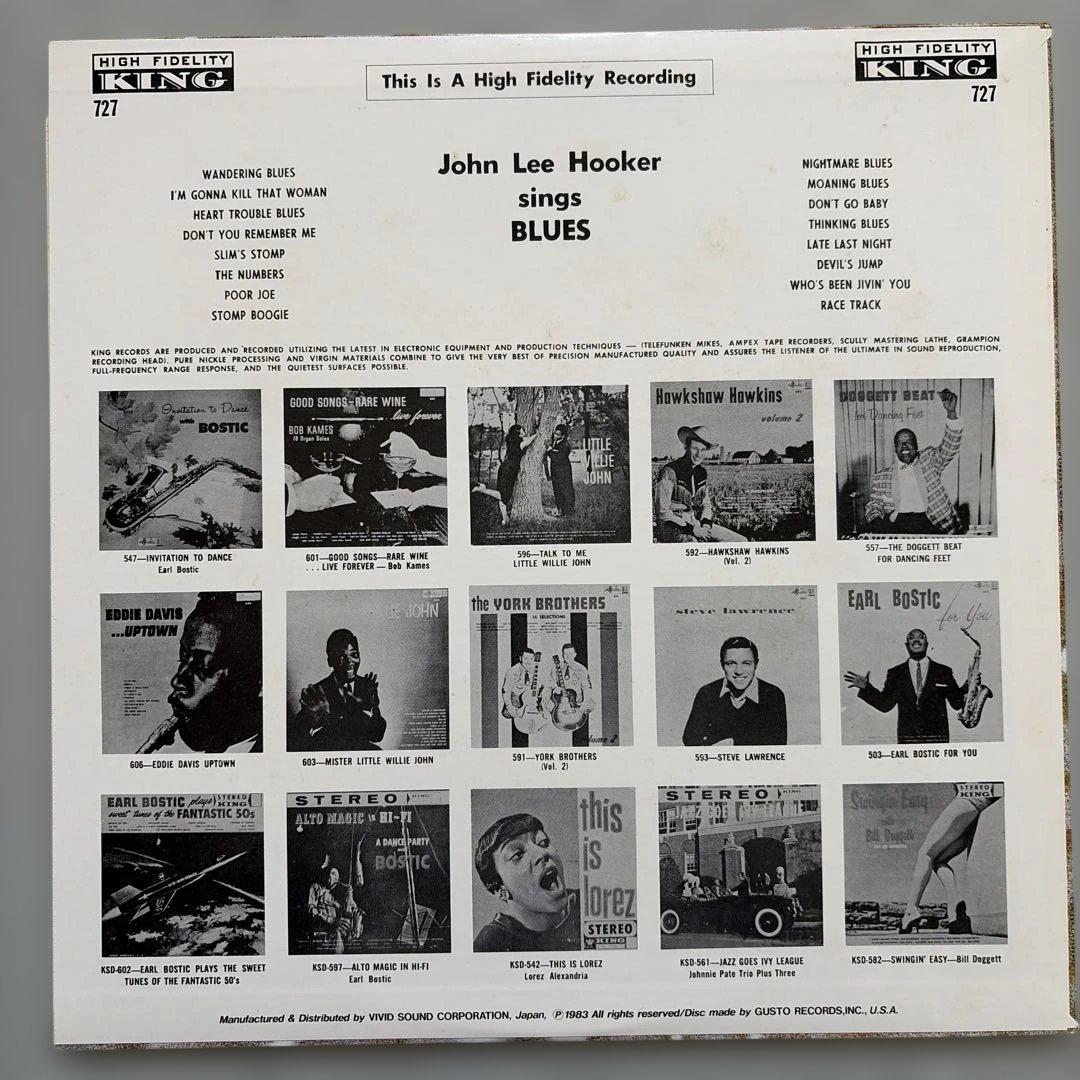 John Lee Hooker - Sings Blues LP Vinyl Record Japan Edition w/ Obi & Liner Notes