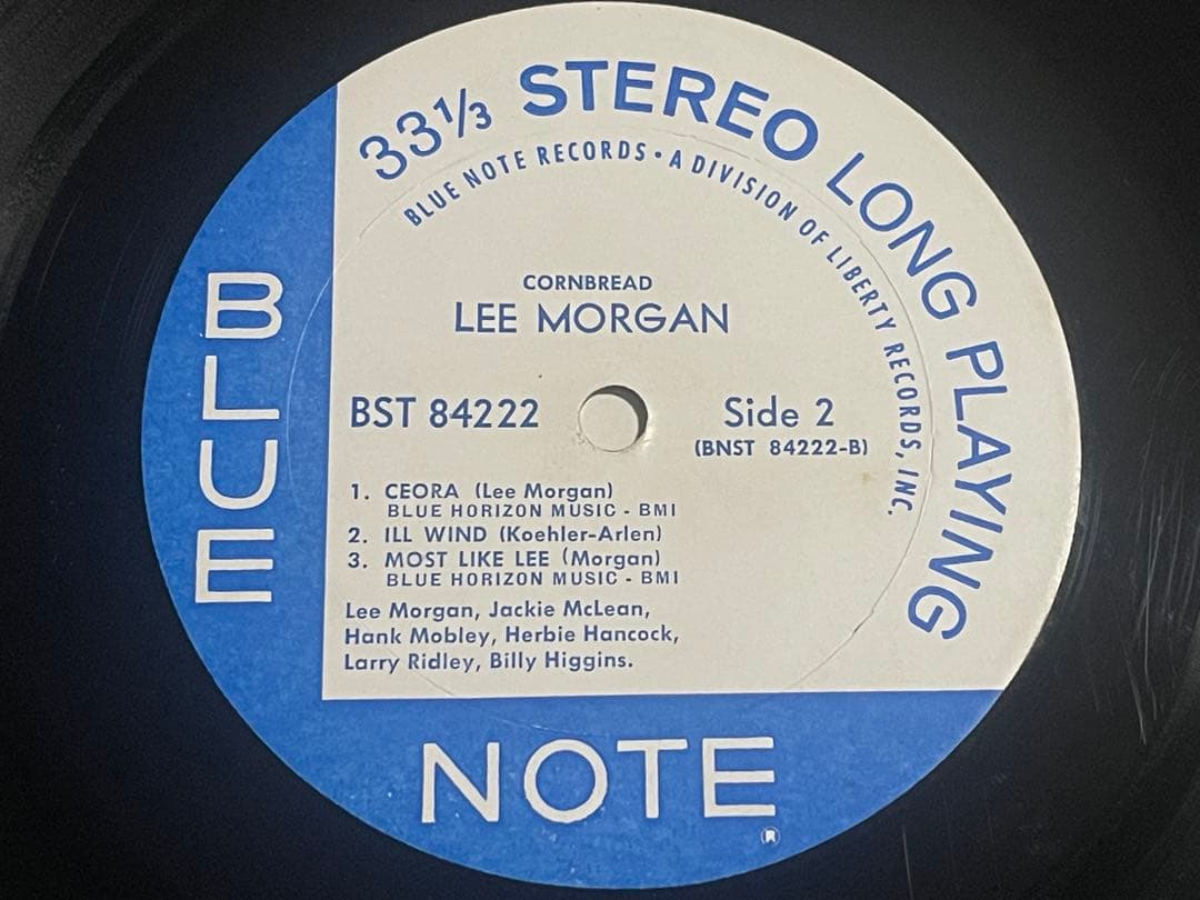 Lee Morgan - Cornbread LP Blue Note Stereo BST-84222 RVG Stamp Japan Import