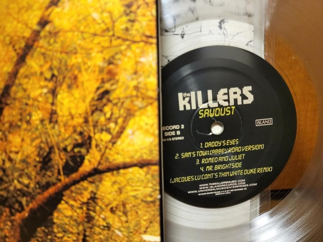 The Killers - Sawdust - 2x LP Clear Vinyl Record Rare Compilation