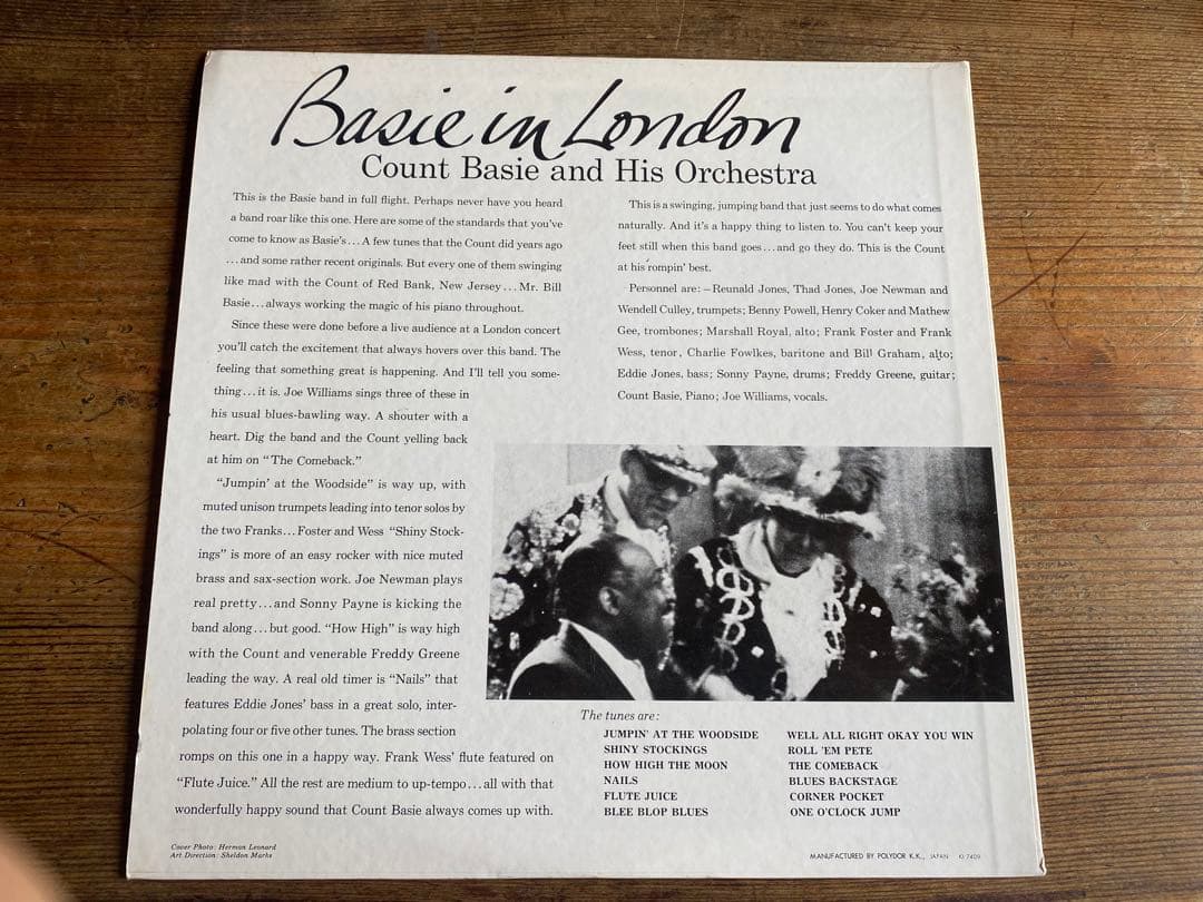 Count Basie Basie in London Japanese Vinyl LP Verve Mono w/ Obi Excellent Condit | Japansoundstore