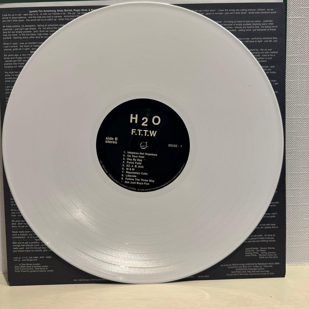 H2O F.T.T.W. Vinyl LP 1999 Epitaph Records Hardcore Punk
