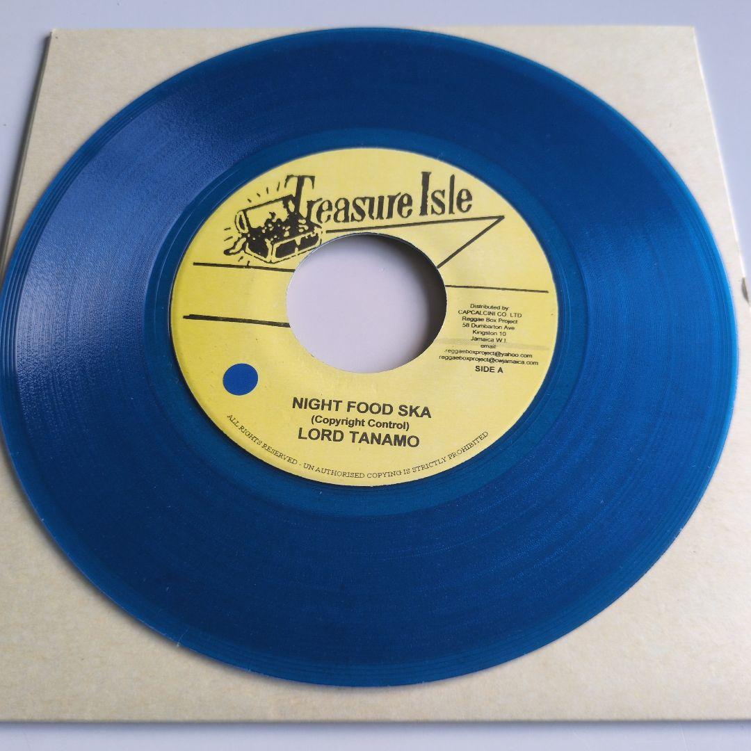 Lord Tanamo / Skatalites - Night Food Ska 7" Blue Vinyl Treasure Isle Ska Reggae