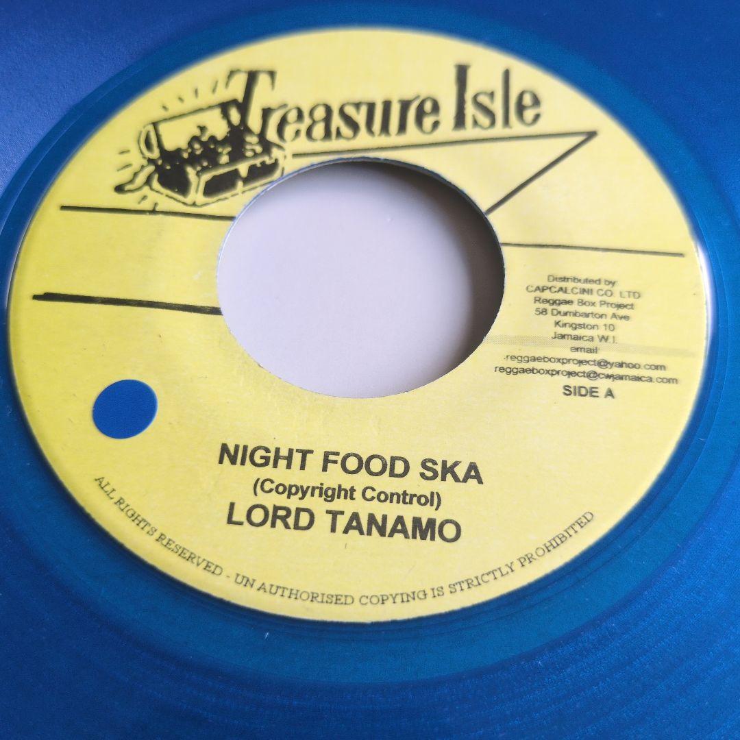 Lord Tanamo / Skatalites - Night Food Ska 7" Blue Vinyl Treasure Isle Ska Reggae