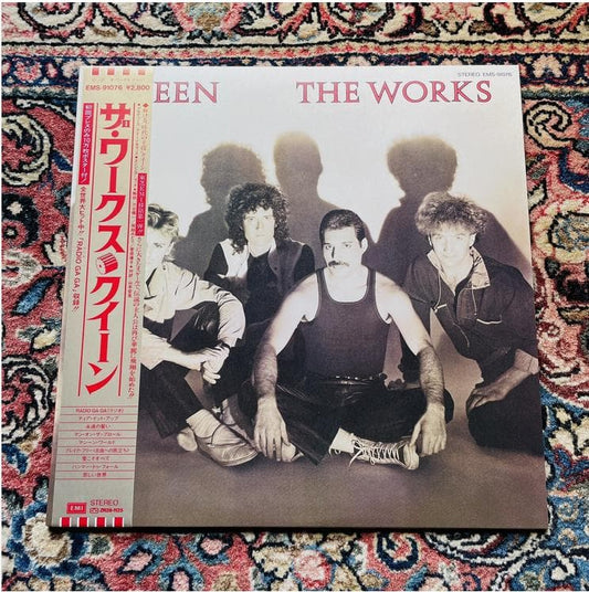 Queen - The Works LP Japan Original w/ Obi & Poster 1984 EMI ZR28-1125
