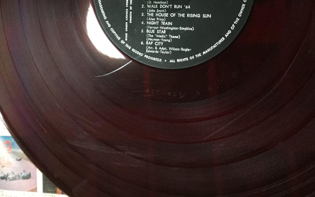 THE VENTURES Walk, Don't Run '64 LP Rare Japanese Red Vinyl Pressing
