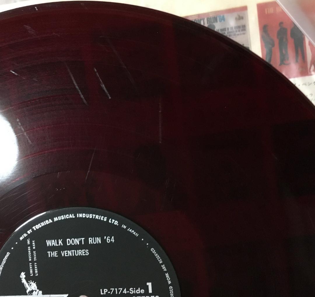 THE VENTURES Walk, Don't Run '64 LP Rare Japanese Red Vinyl Pressing