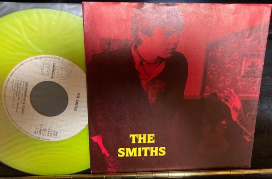 The Smiths Girlfriend In A Coma 7" Neon Green Vinyl Single German Line Records