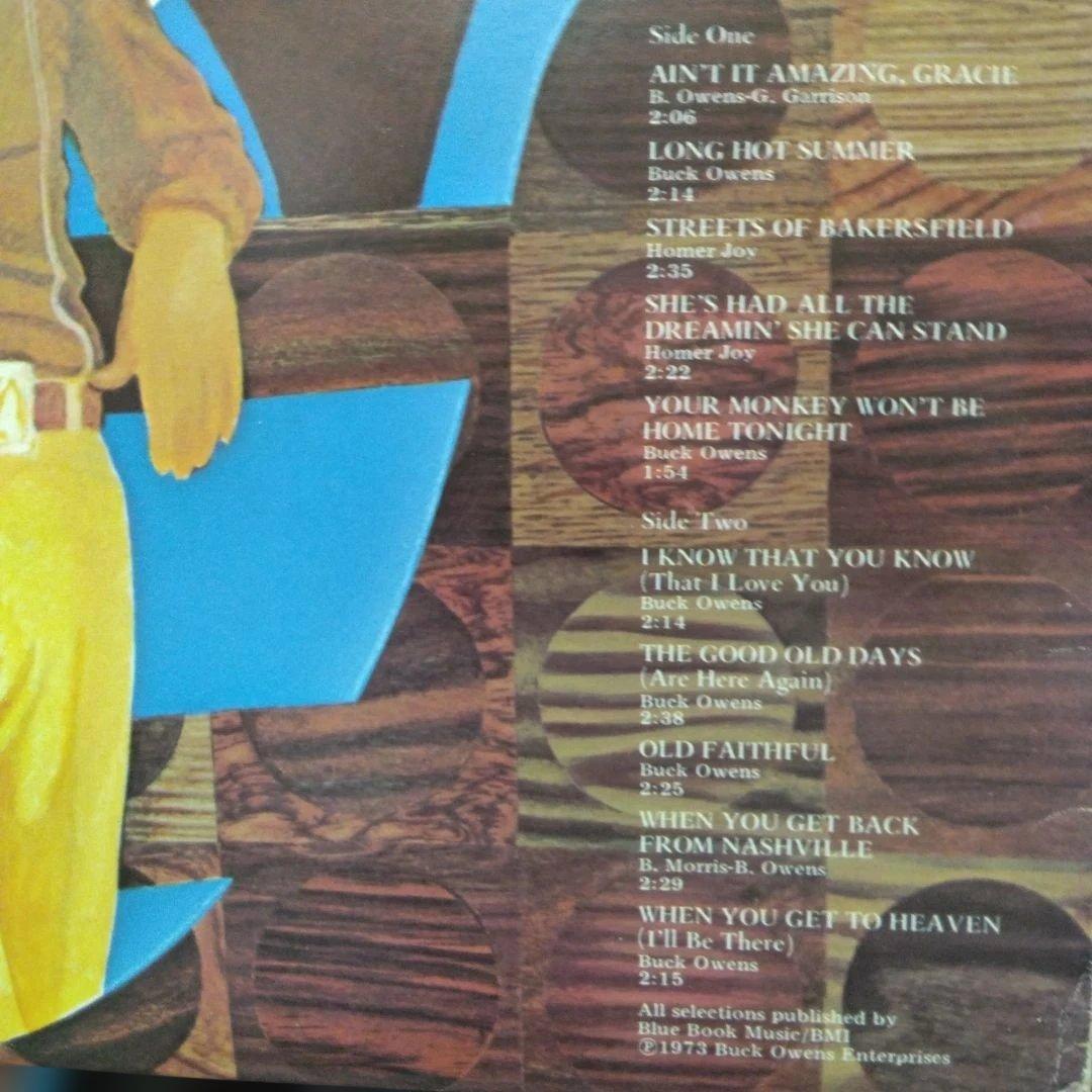Buck Owens Ain't It Amazing, Gracie Vinyl LP Japan 1973 Obi Gatefold Country