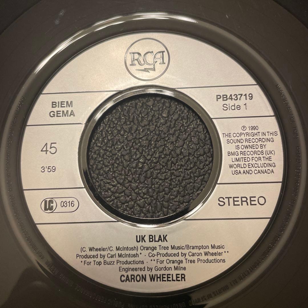 Caron Wheeler UK Blak / Burn Inside 7" Single Vinyl 1990 R&B Soul