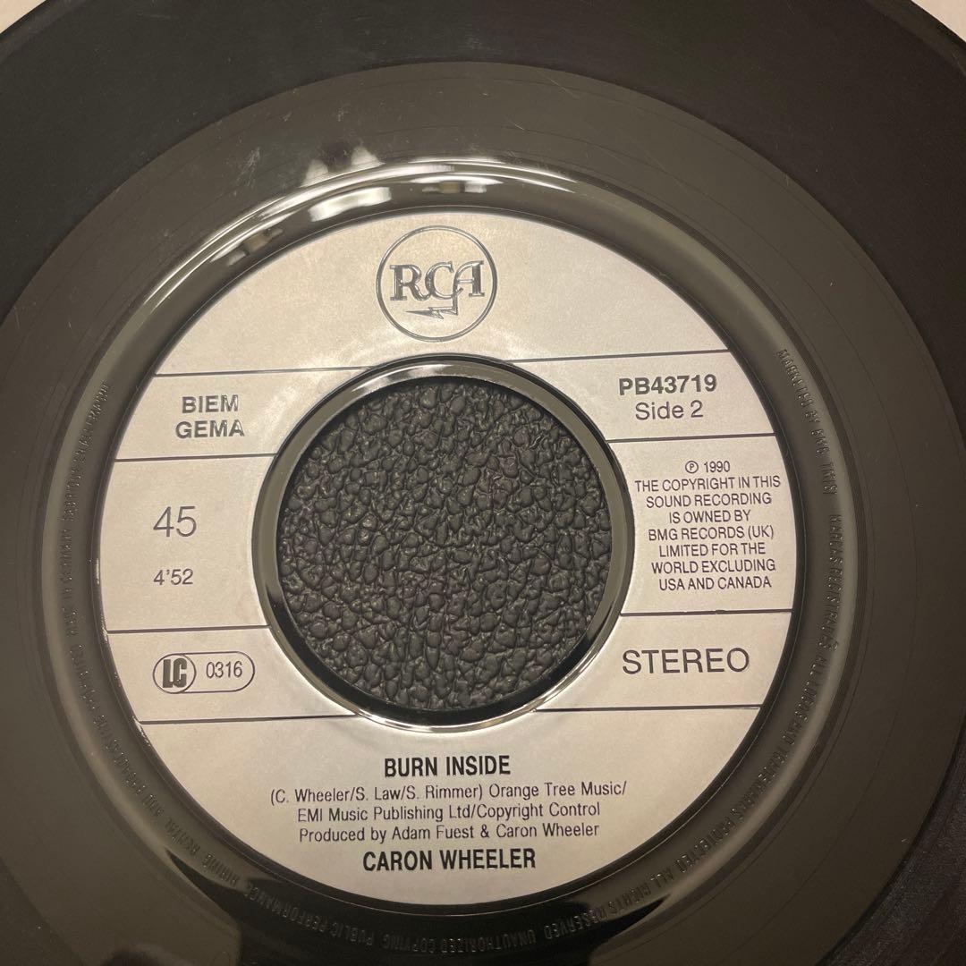 Caron Wheeler UK Blak / Burn Inside 7" Single Vinyl 1990 R&B Soul