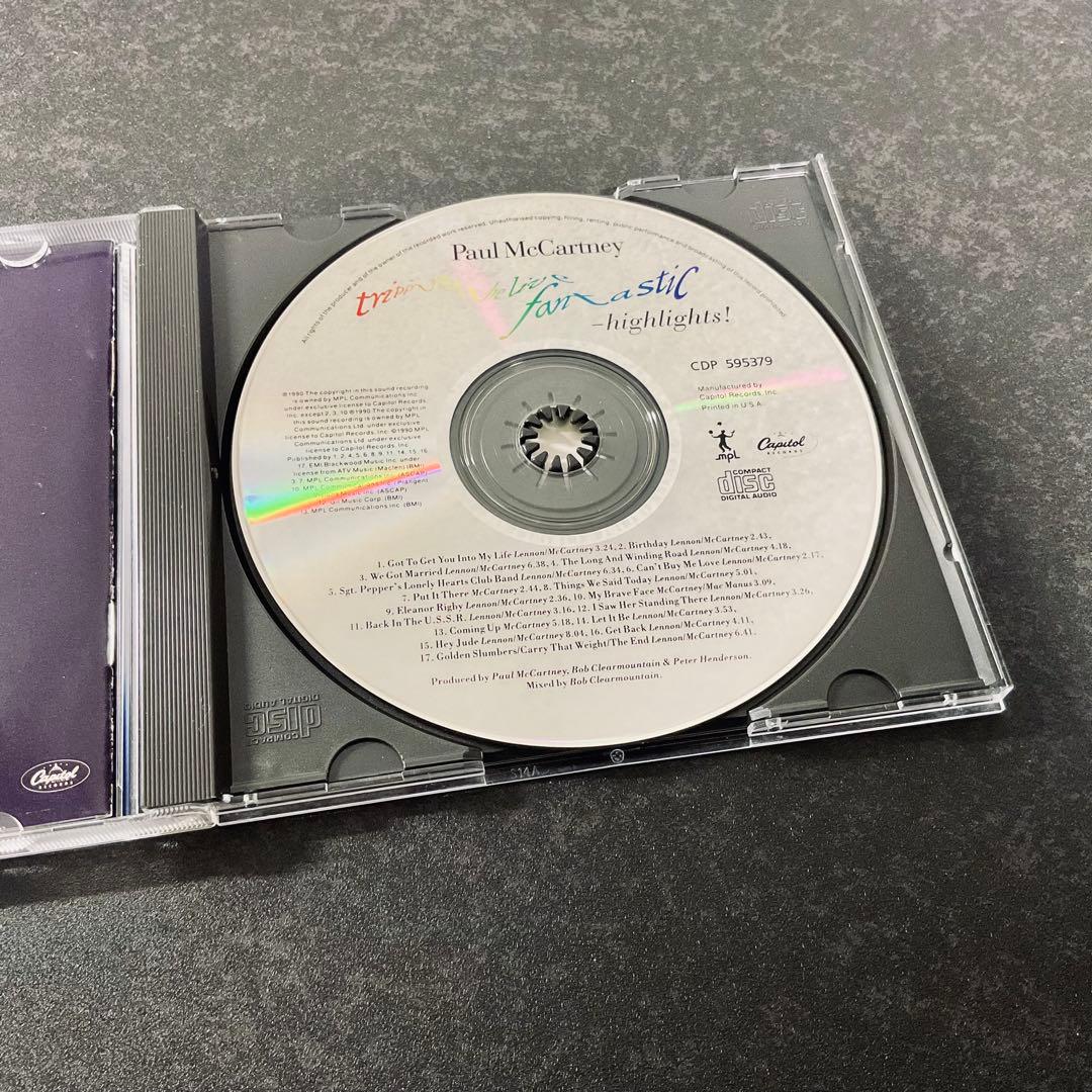 Paul McCartney Tripping The Live Fantastic - Highlights CD US Press 1990