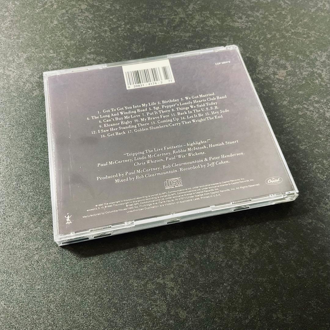 Paul McCartney Tripping The Live Fantastic - Highlights CD US Press 1990