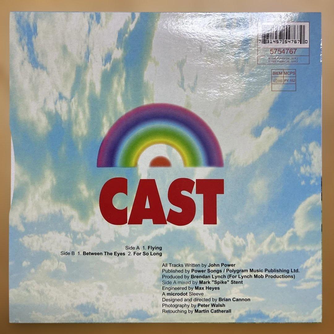 Cast - Flying 7" Limited White Vinyl Single 1996 Britpop Polydor UK Press
