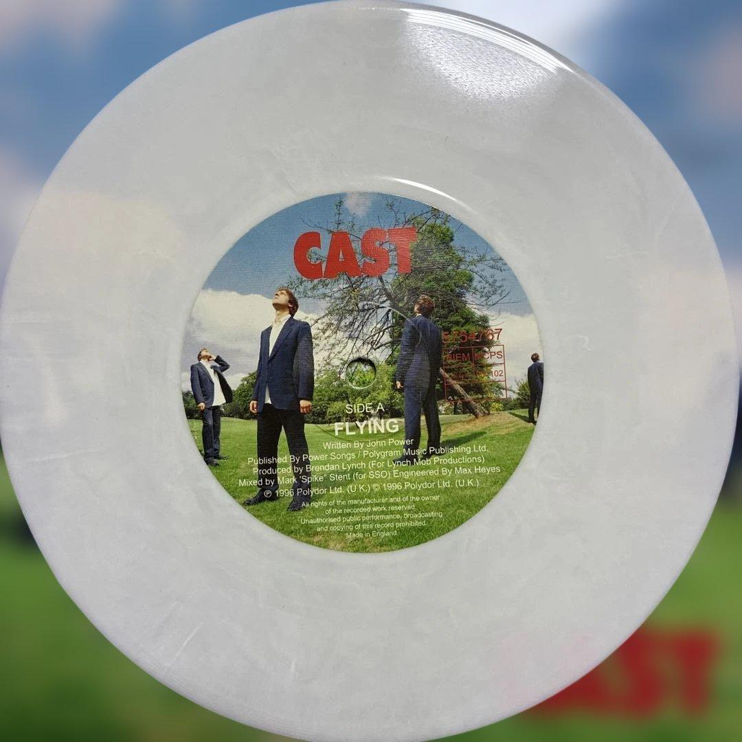 Cast - Flying 7" Limited White Vinyl Single 1996 Britpop Polydor UK Press