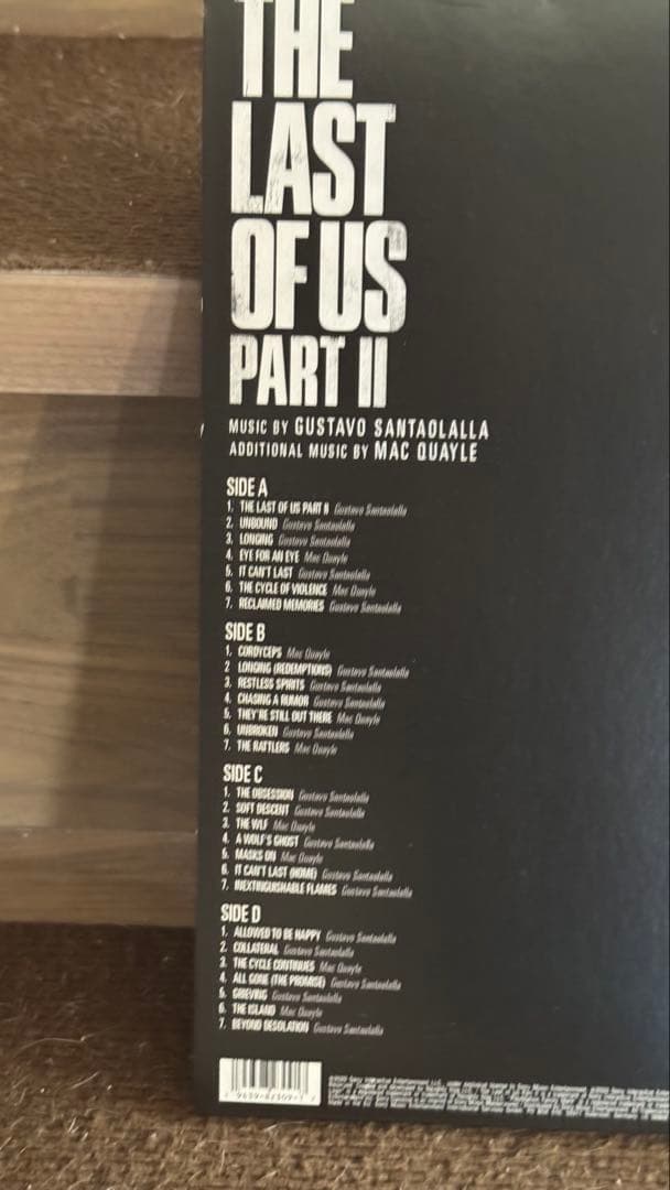Gustavo Santaolalla The Last of Us Part II Original Soundtrack 2LP Vinyl Record