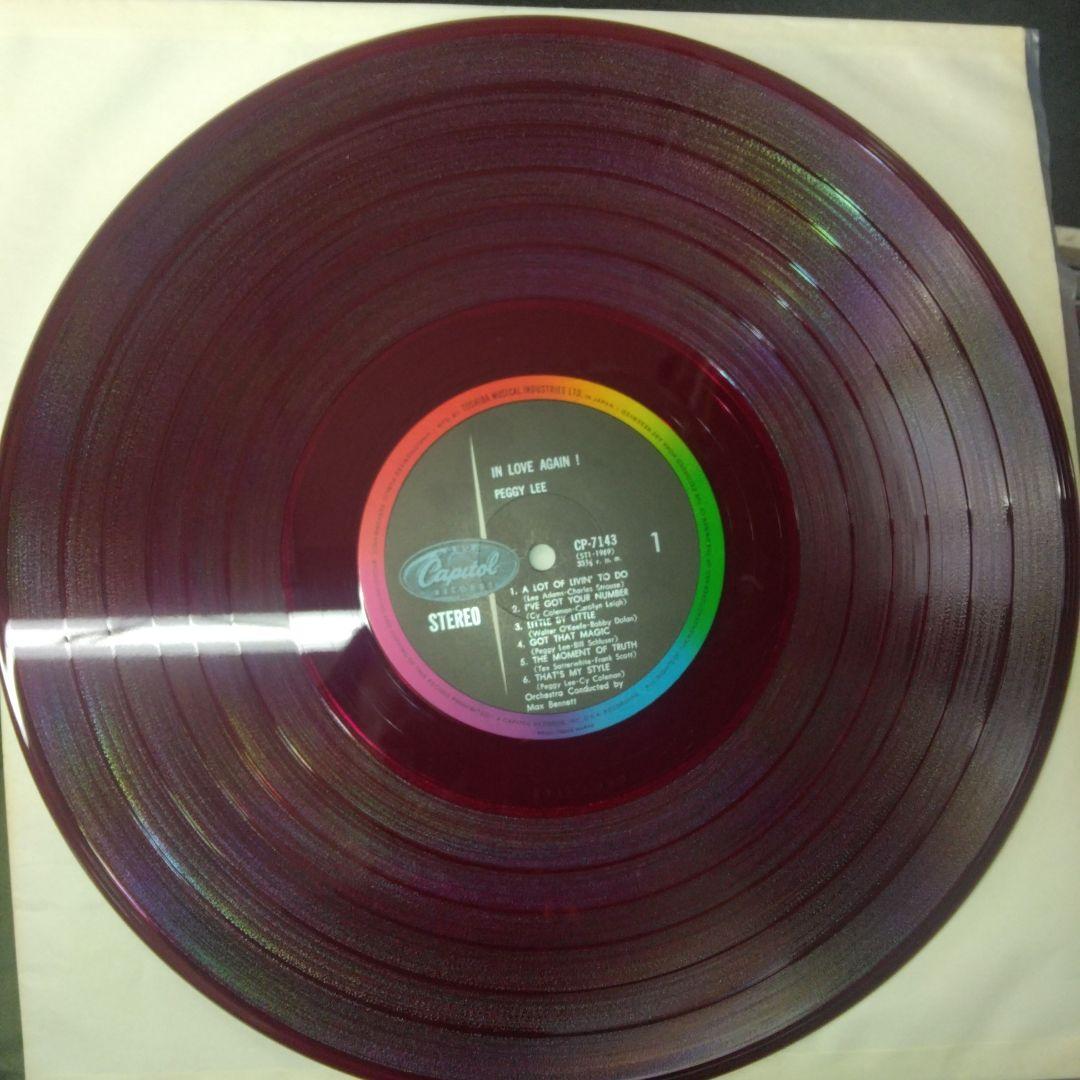 Peggy Lee In Love Again! Rare Japan Red Vinyl LP CP-7143 Jazz Vocal