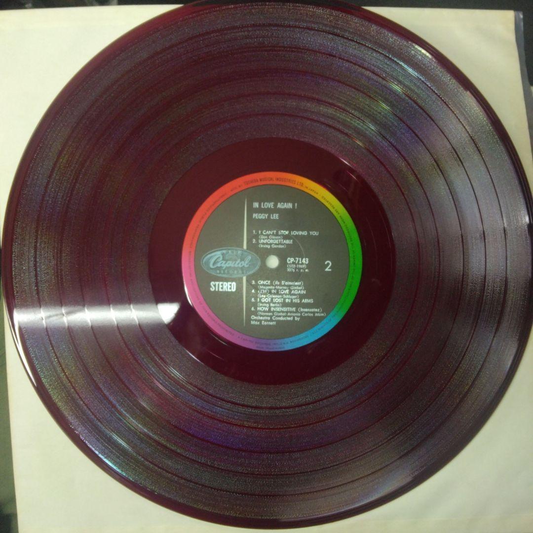 Peggy Lee In Love Again! Rare Japan Red Vinyl LP CP-7143 Jazz Vocal