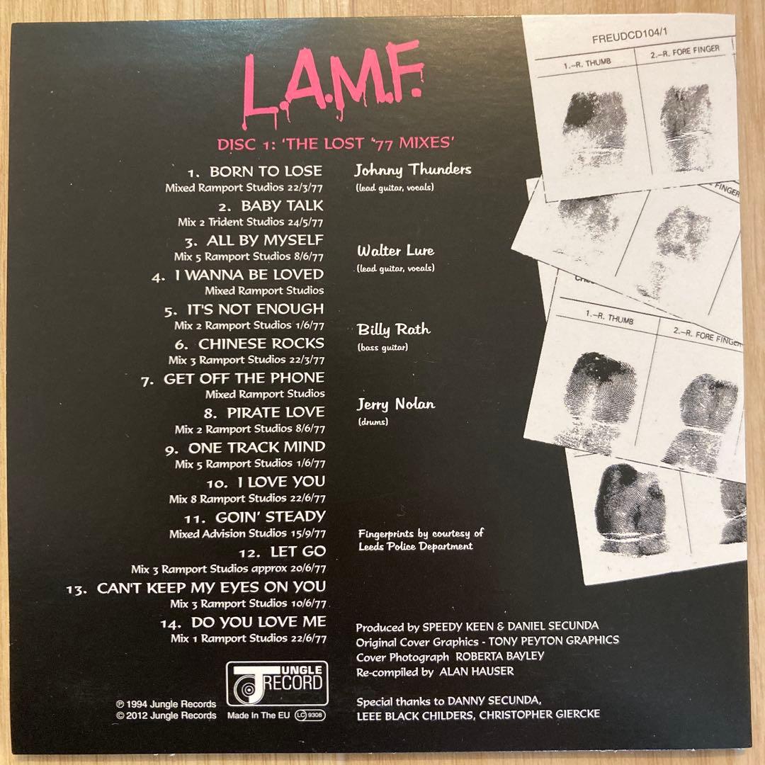 Johnny Thunders & The Heartbreakers L.A.M.F. 4CD Definitive Edition Box Set w/Pi