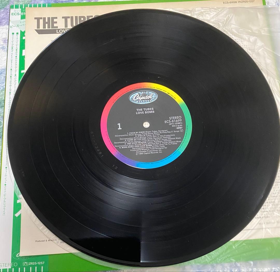 The Tubes - Love Bomb LP 1985 Japan Original w/ Obi & Liner Notes