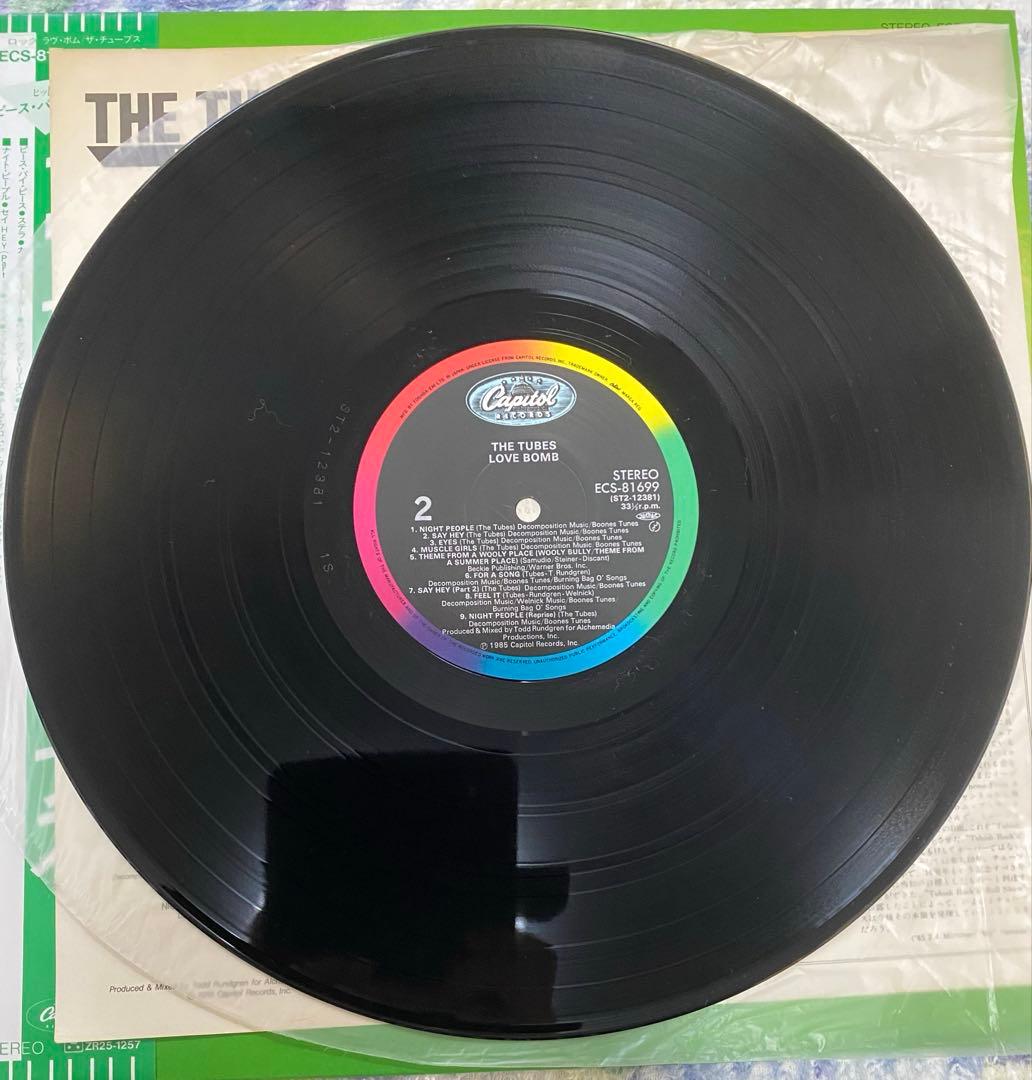 The Tubes - Love Bomb LP 1985 Japan Original w/ Obi & Liner Notes