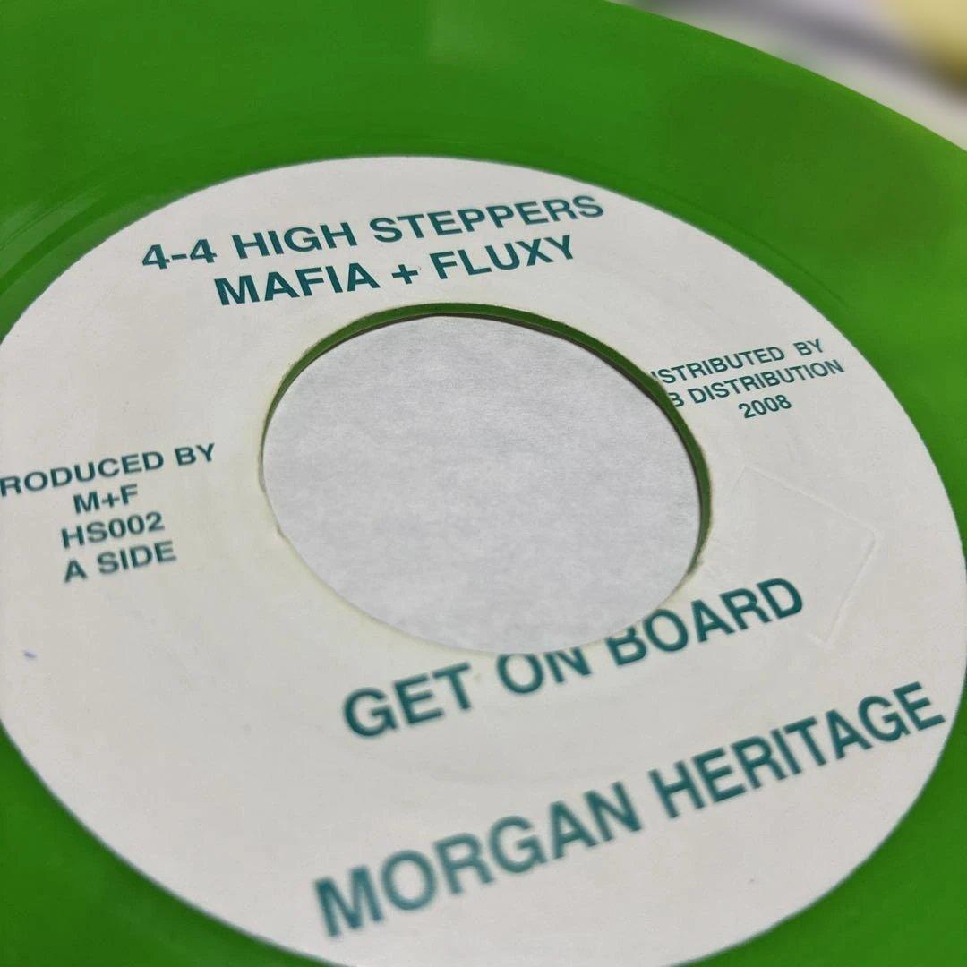 Morgan Heritage - Get On Board - Green Vinyl 7 inch Single 2008 Reggae