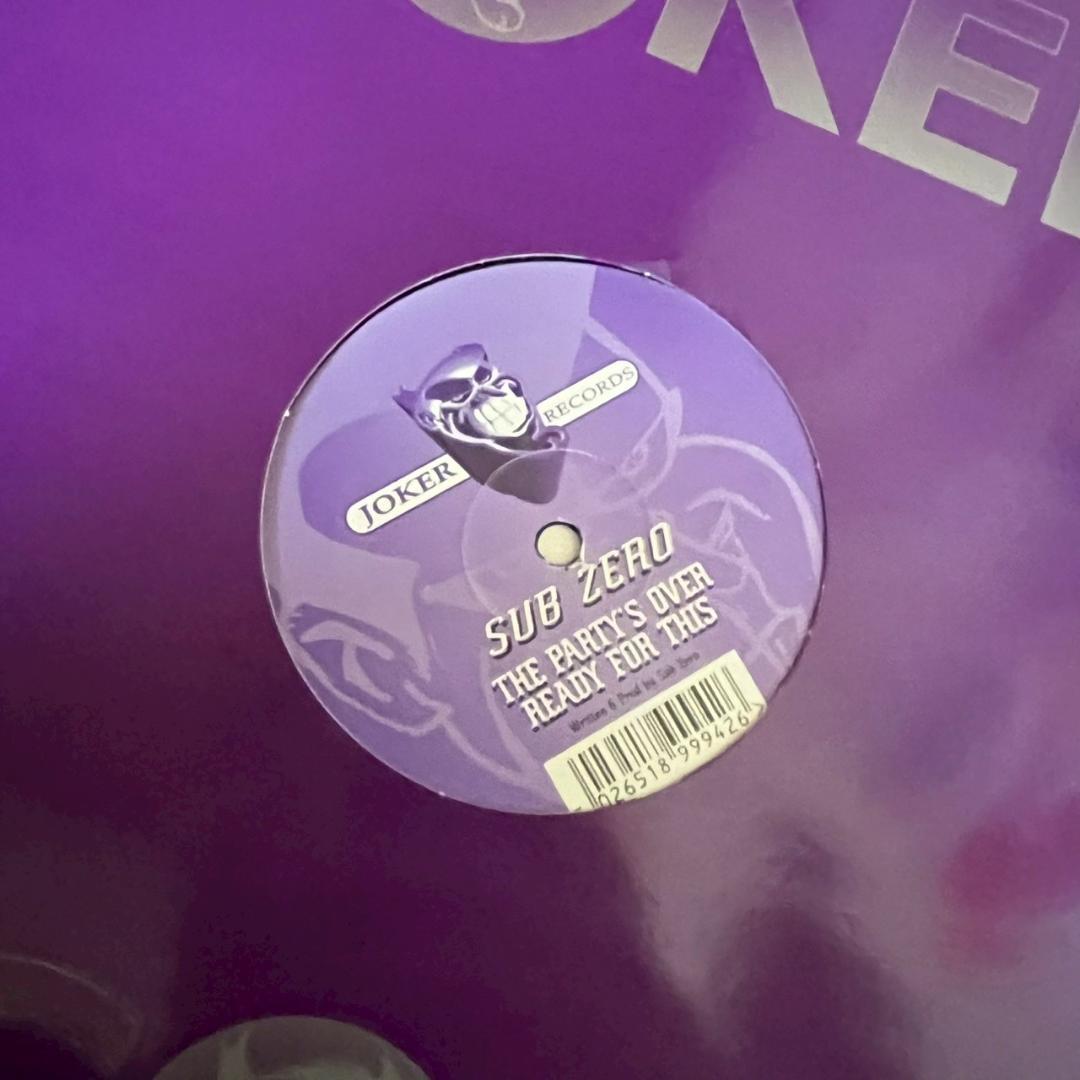 Sub Zero - The Party's Over / Ready For This 12" Vinyl Drum n Bass Joker Records