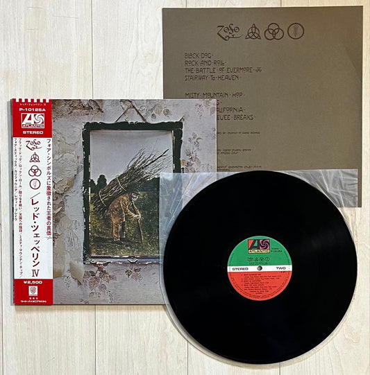 Led Zeppelin IV Vinyl LP P-10125A Japan Pressing with Obi Strip