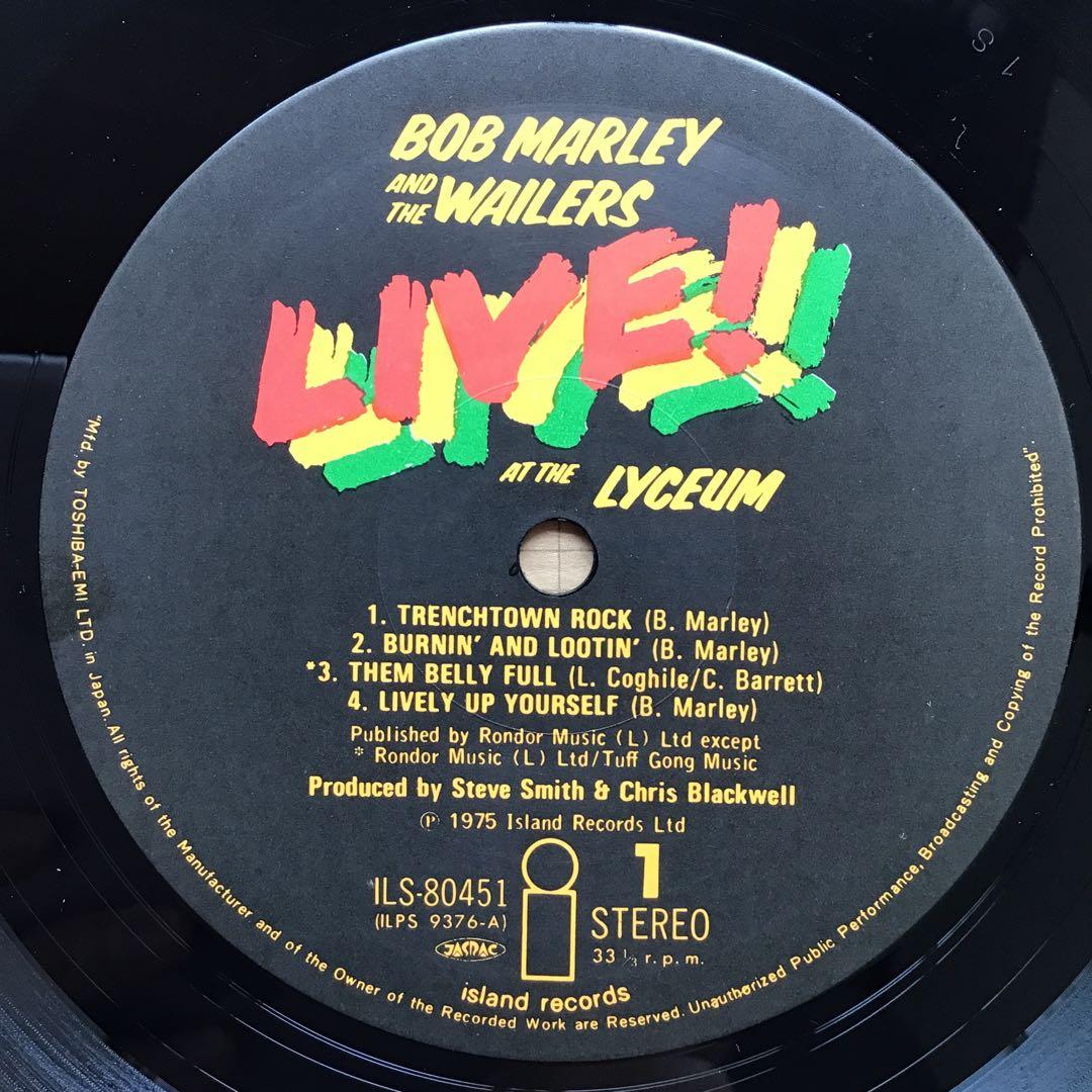 Bob Marley & The Wailers - Live! LP 1976 Japan Pressing Reggae Vinyl