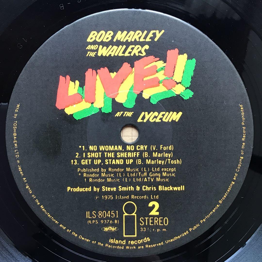 Bob Marley & The Wailers - Live! LP 1976 Japan Pressing Reggae Vinyl