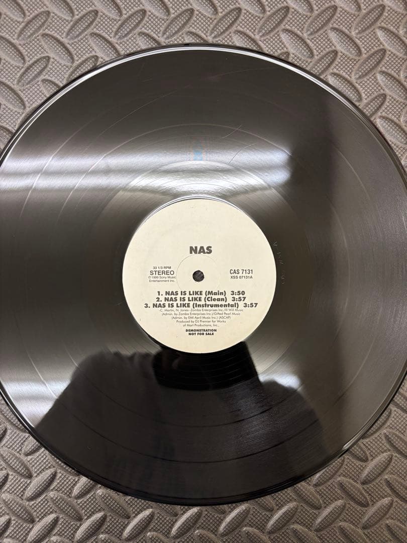 Nas Nas Is Like 12-inch PROMO Vinyl DJ Premier Classic Hip Hop Rare Record
