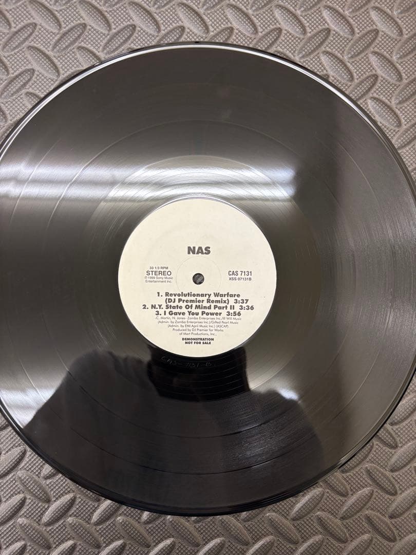 Nas Nas Is Like 12-inch PROMO Vinyl DJ Premier Classic Hip Hop Rare Record