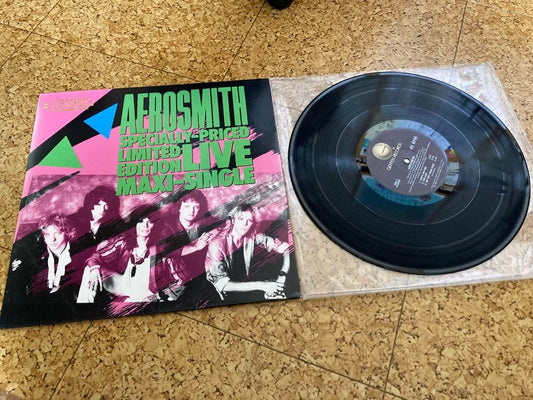 Aerosmith - Live Maxi-Single 12" Vinyl Record Rare Limited Edition Japan