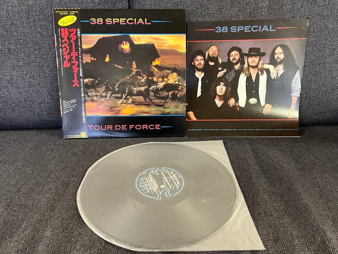 38 Special - Tour De Force Vinyl LP Japan Pressing w/ Obi & Insert Southern Rock