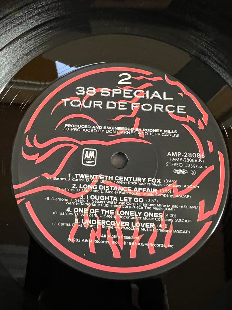 38 Special - Tour De Force Vinyl LP Japan Pressing w/ Obi & Insert Southern Rock