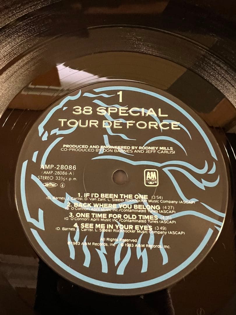 38 Special - Tour De Force Vinyl LP Japan Pressing w/ Obi & Insert Southern Rock