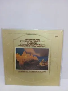Herbert von Karajan Beethoven Symphony 5 Dvorak World Vinyl LP Japan Import